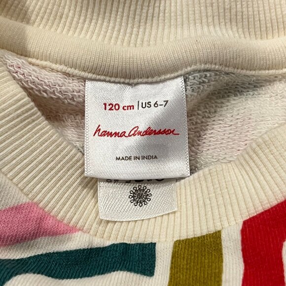 Hanna Andersson French Terry Rainbow Print Dress, 120 (6-7 yrs) - Picture 5 of 8